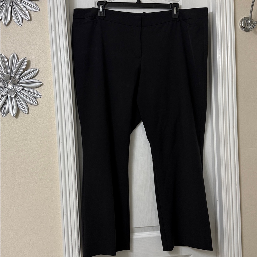 Worthington Black modern fit dress pants slacks size 24W